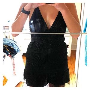 Black glittery dress